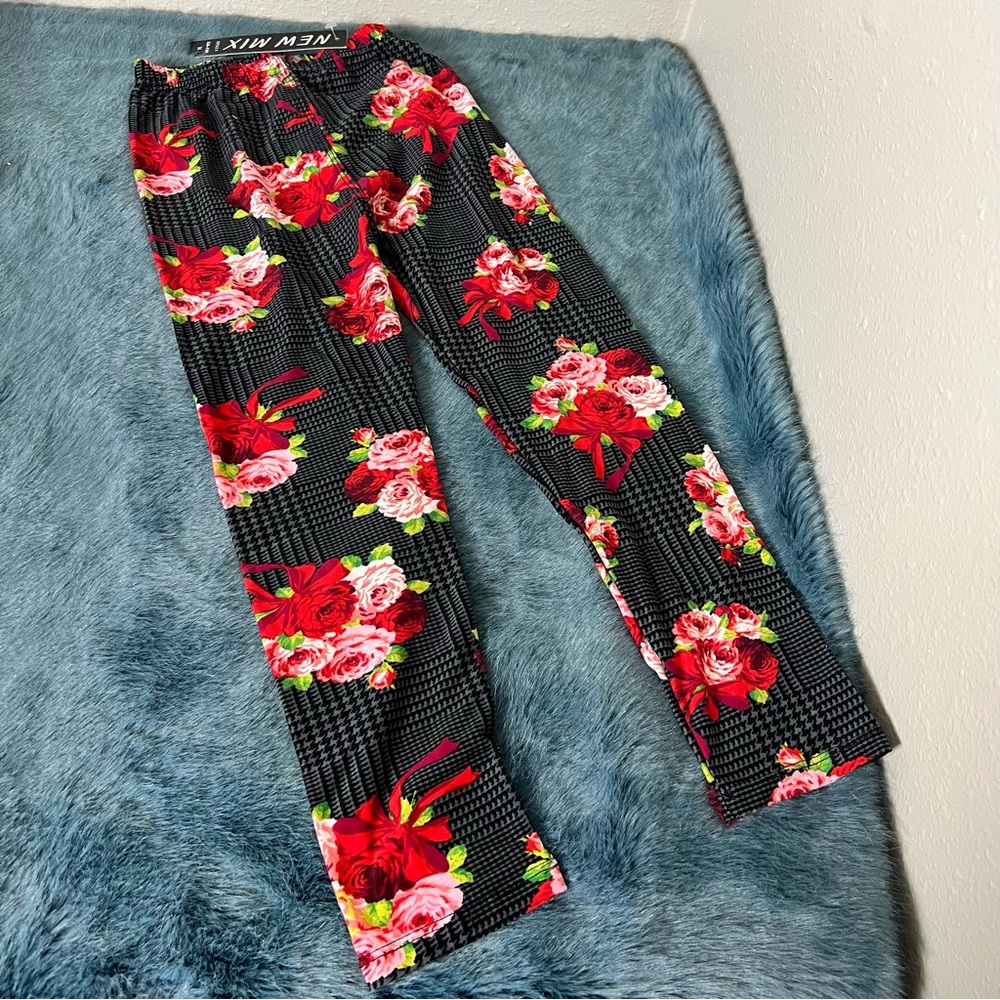 New leggings soft stretchy roses floral design
